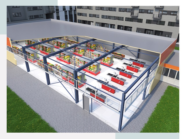 Строительство магазинов в Тайшет от 623 руб. за м²