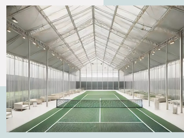 Строительство теннисных кортов в Тайшете