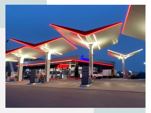 Навесы для АЗС в Тайшете