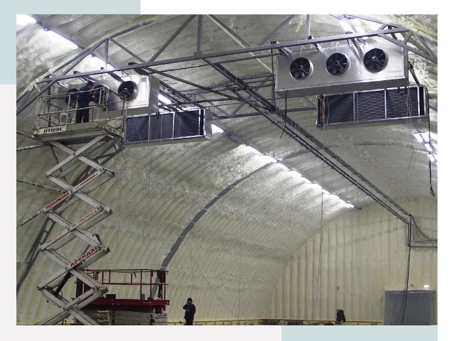 Оснащение ангаров в Тайшете