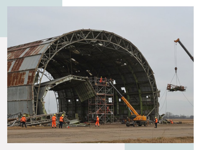 Демонтаж ангаров в Тайшете