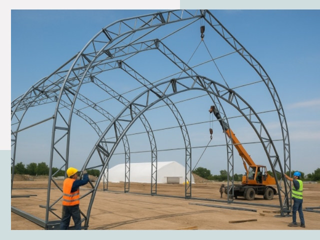 Монтаж ангаров в Тайшете от 623 руб. - Надежно и быстро